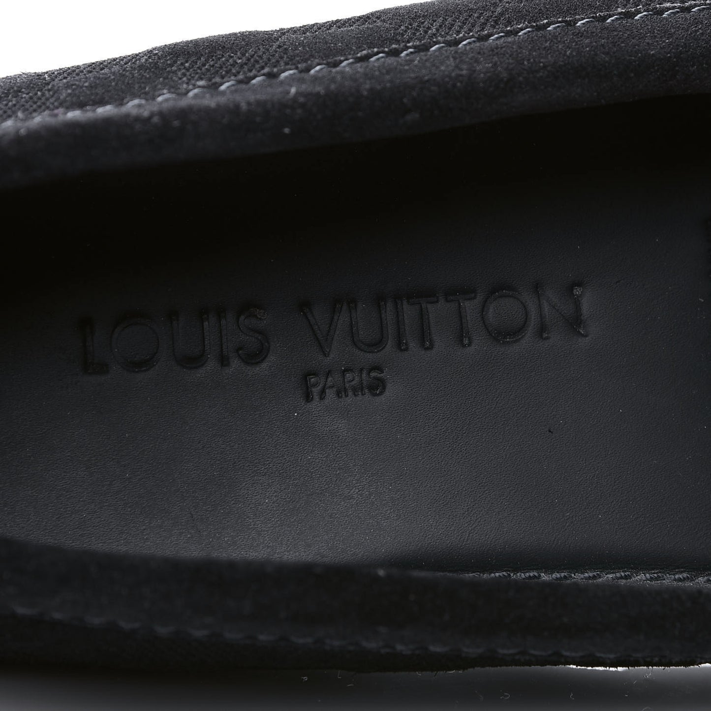 Suede Calfskin Mens Moccasin Loafers 8 Black