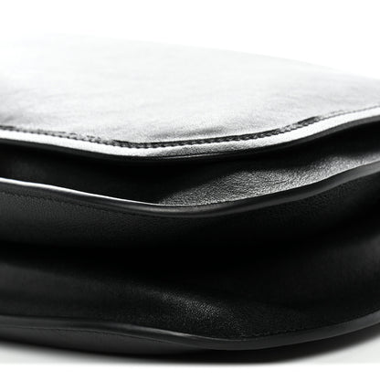 Celine Shiny Lambskin Soft Triomphe Besace Bag Black 9 of 9