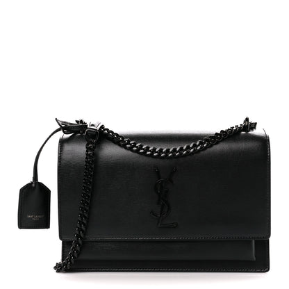 Saint Laurent Calfskin Medium Monogram Monochrome Sunset Black 1 of 13