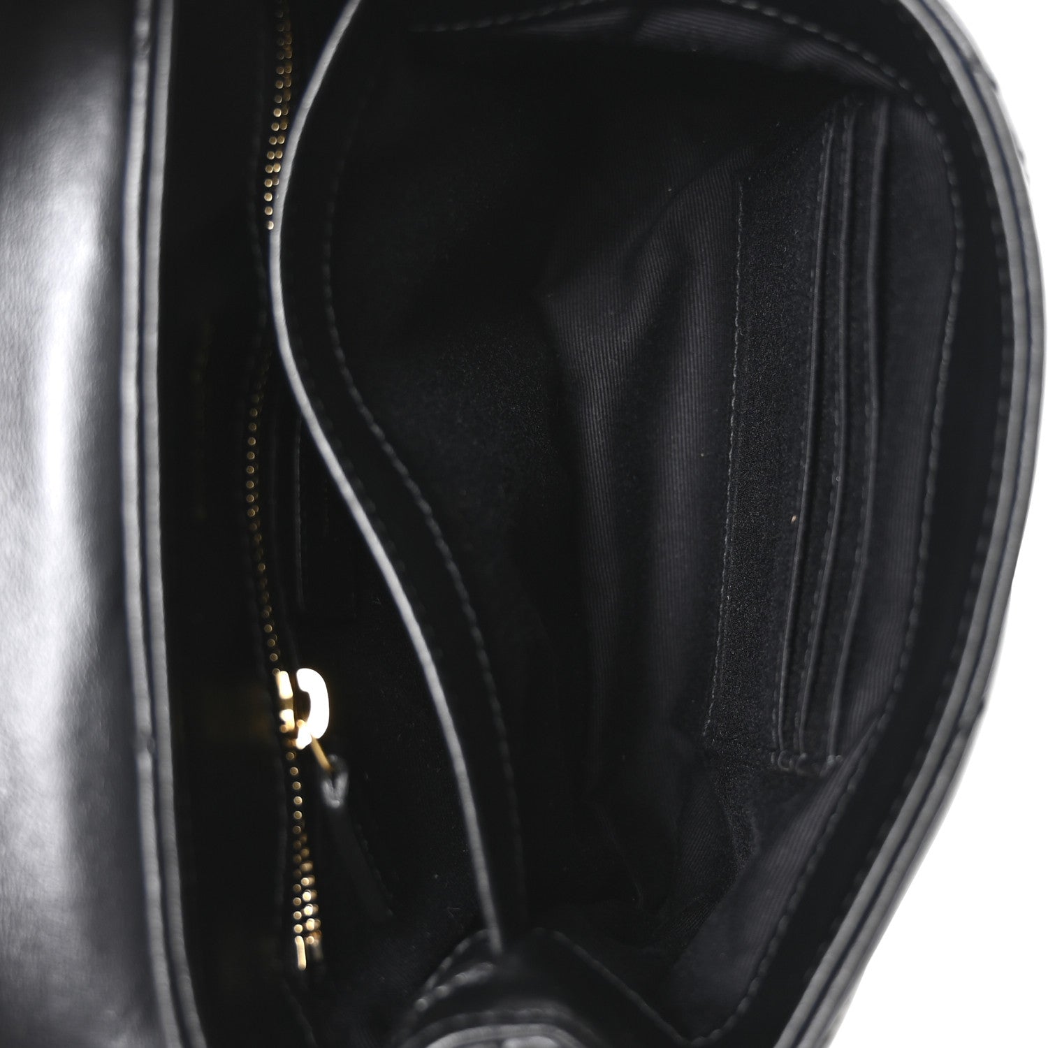 Saint Laurent Calfskin Y Quilted Monogram Toy Loulou Crossbody Bag Black 5 of 11