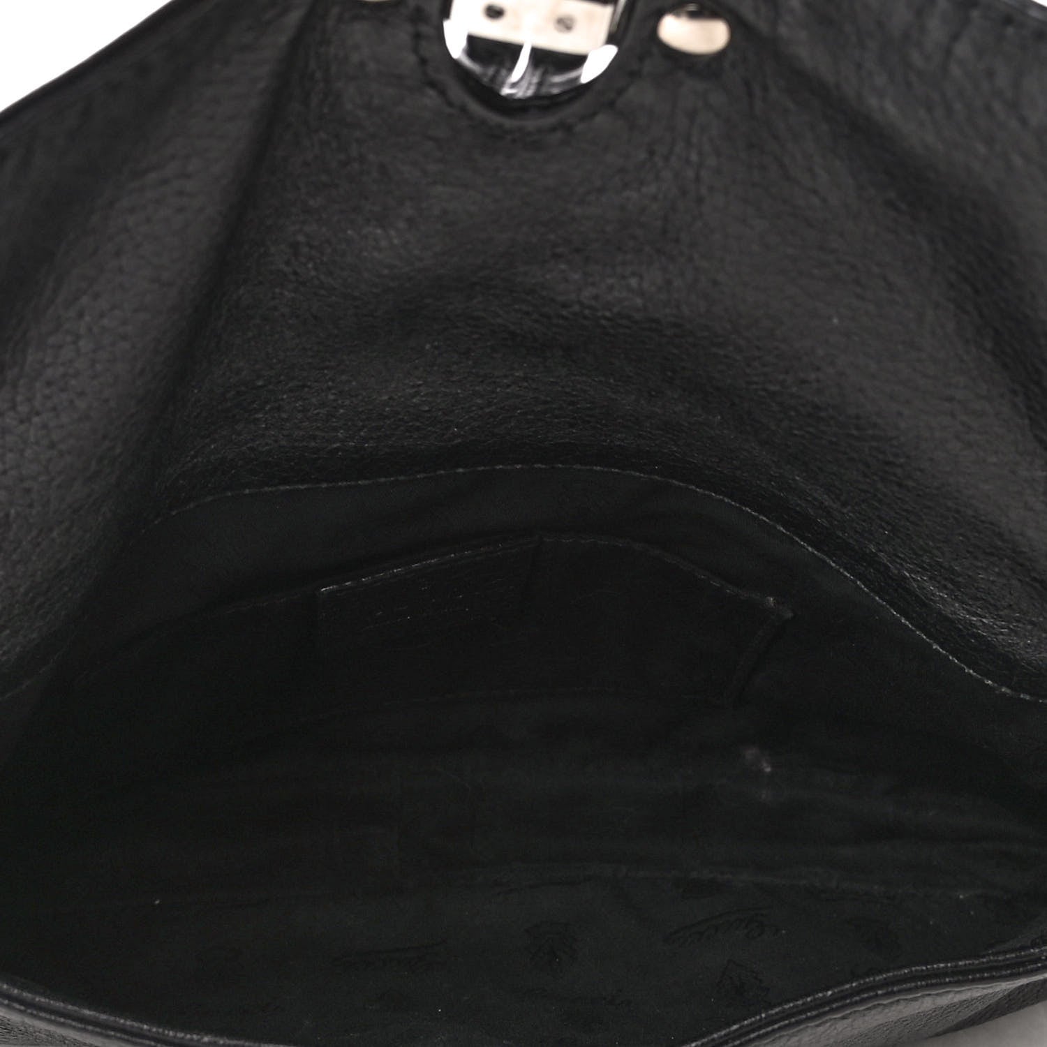 Gucci Calfskin Bamboo Croisette Evening Bag Black 4 of 4