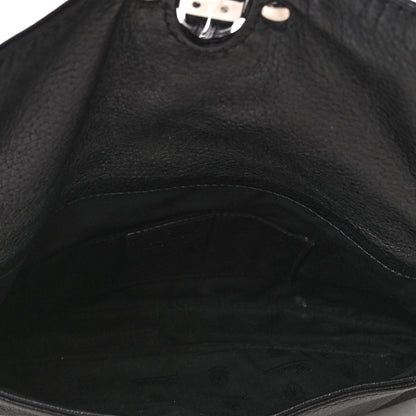 Gucci Calfskin Bamboo Croisette Evening Bag Black 4 of 4