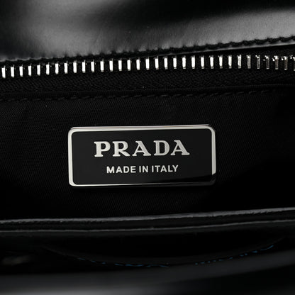 Prada Tessuto Nylon Spazzolato Small Ouverture Top Handle Bag Black 5 of 11