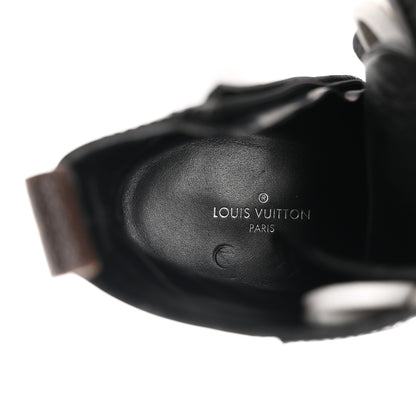 Louis Vuitton Glazed Calfskin Star Trail Ankle Boots 40 Black 8 of 10