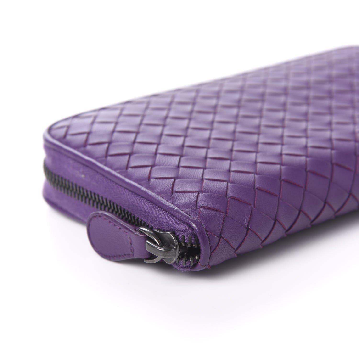 Bottega Veneta Nappa Intrecciato Zip Around Wallet Corot 6 of 10