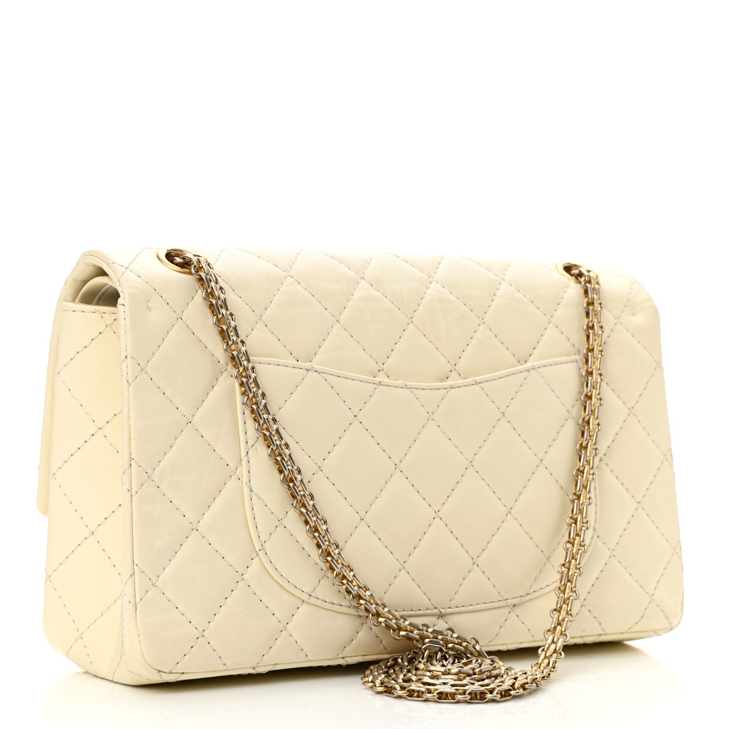 Chanel Aged Calfskin Quilted 2.55 Reissue 226 Flap Ivory 2 of 10