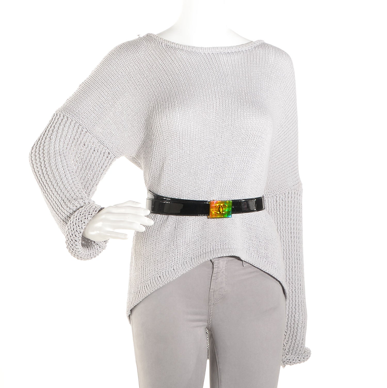 Chanel Patent Leather Resin CC Belt 80 32 Multicolor 2 of 6