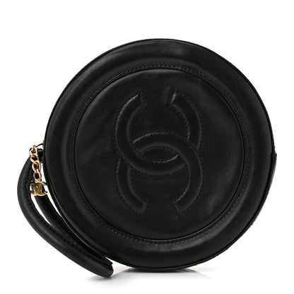 Chanel Lambskin Quilted Small CC Wristlet Black 1 of 10