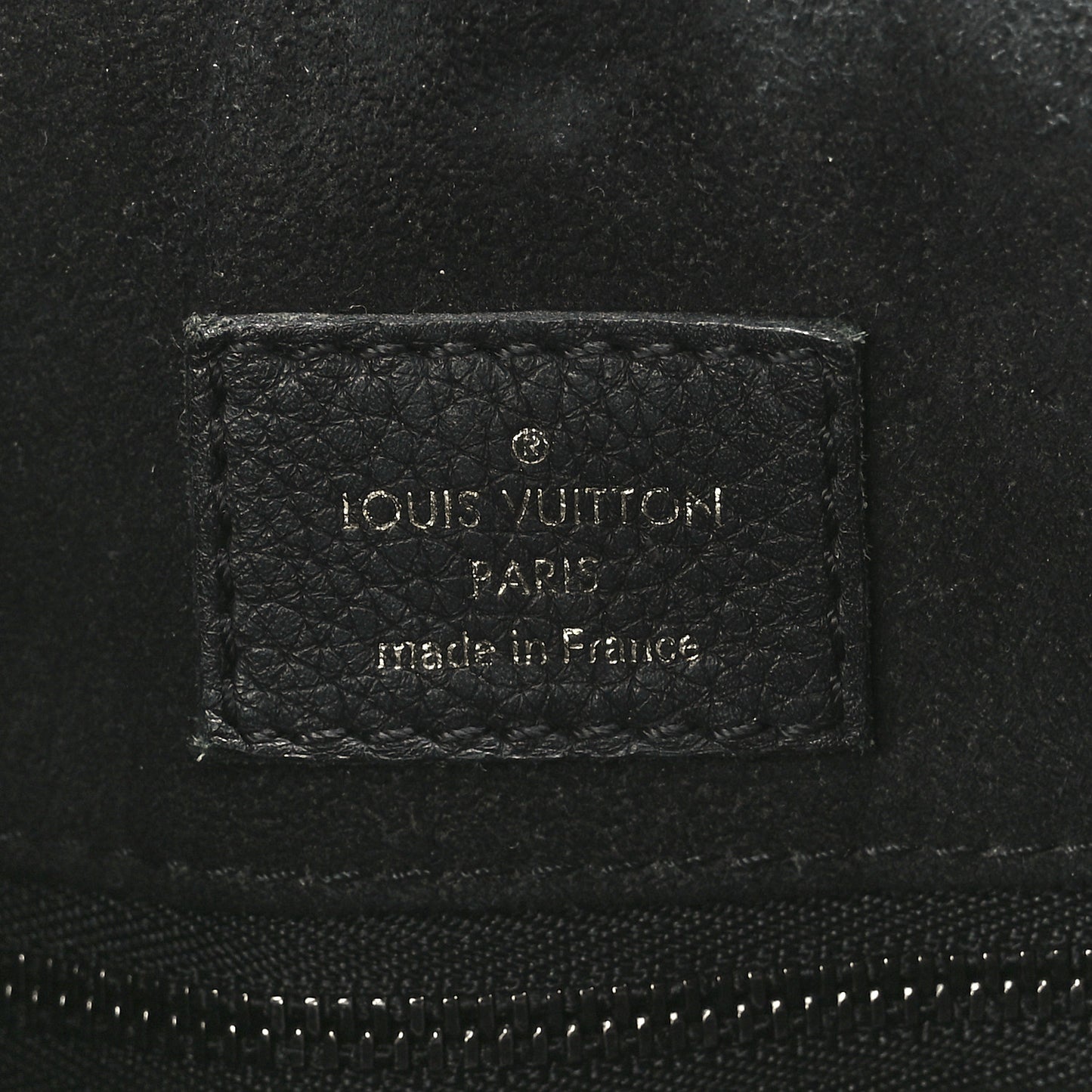 Soft Calfskin Lockme Tote MM Black