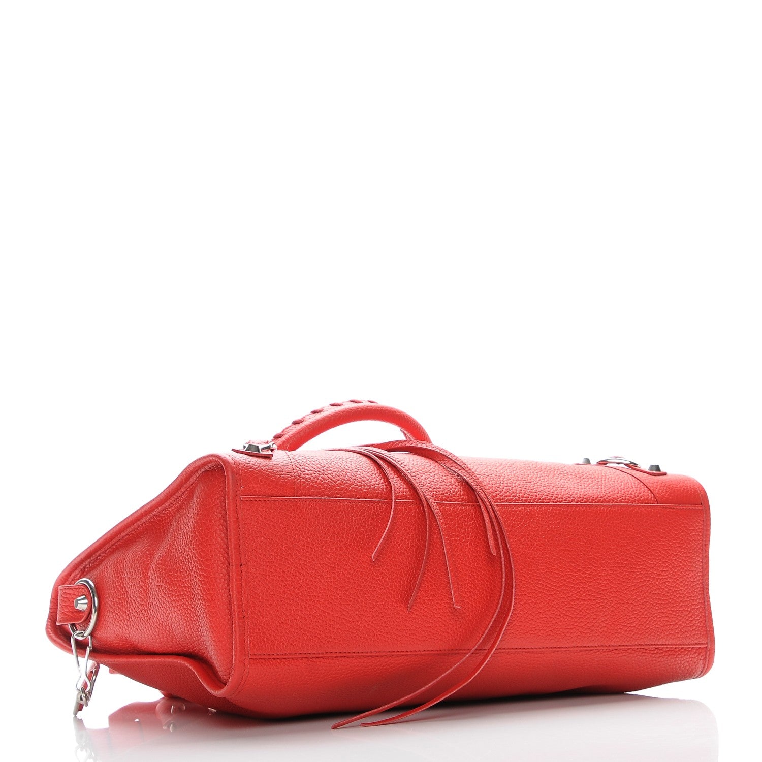 Balenciaga Vibrato Calfskin Classic Silver Hardware City Rouge Cerise 5 of 8
