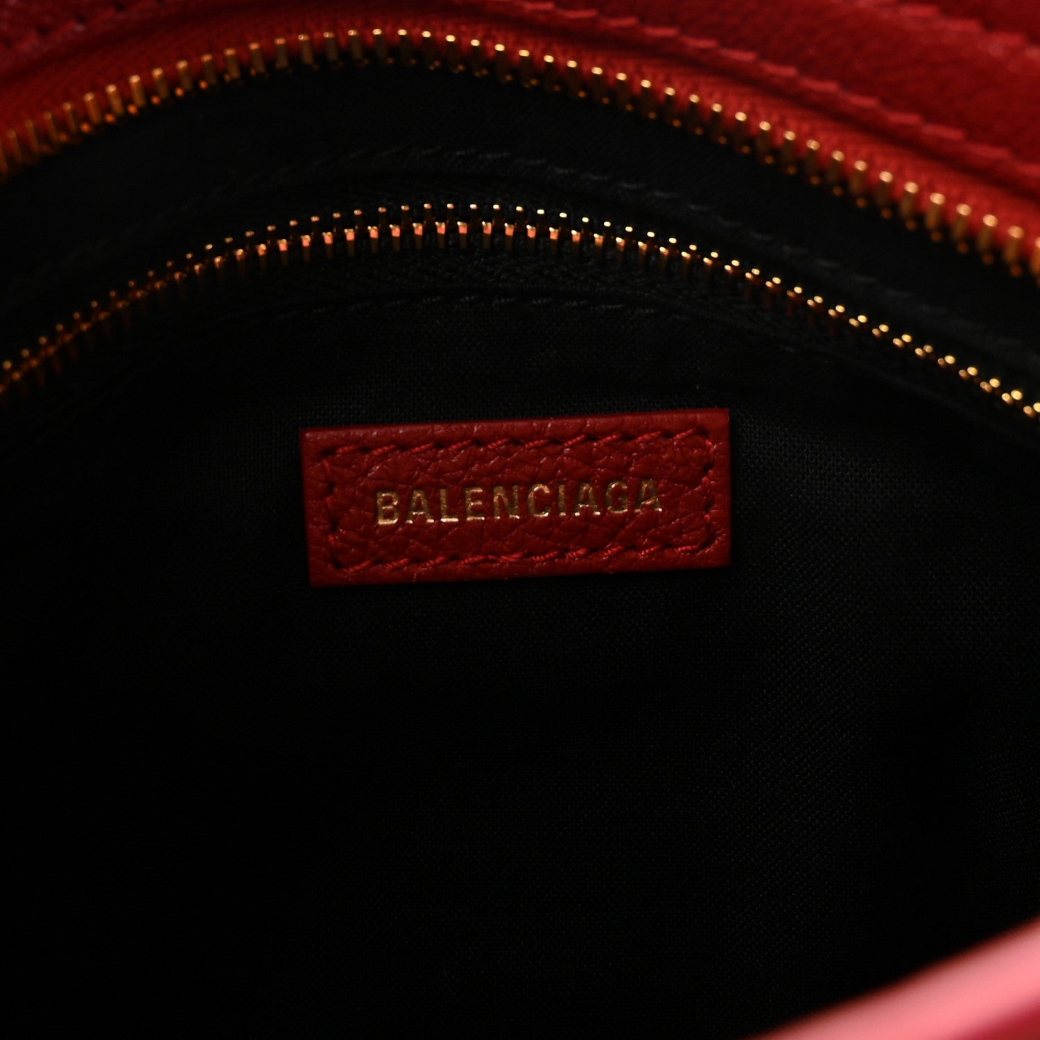 Balenciaga Chevre Gold Metallic Edge Hardware Mini City Rouge Groseille 7 of 11