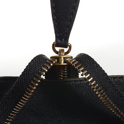 Celine Smooth Calfskin Suede Micro Luggage Olive 7 of 9
