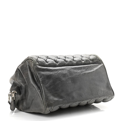 Balenciaga Chevre Quilted Matelasse MM Gris Fossile 3 of 14
