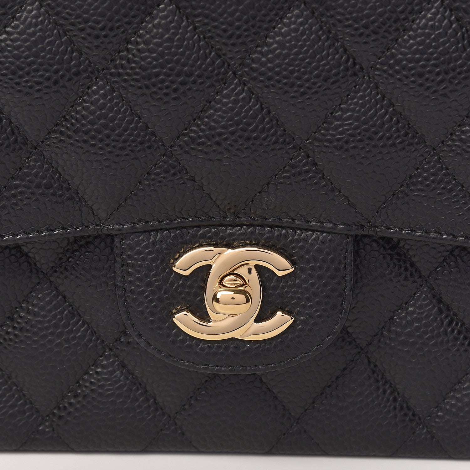 Chanel Caviar Quilted Medium Double Flap Black 11 of 12