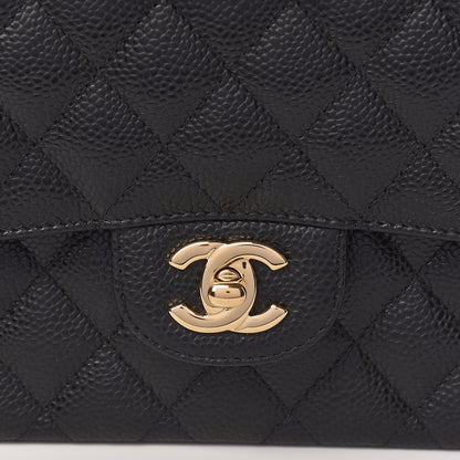 Chanel Caviar Quilted Medium Double Flap Black 11 of 12