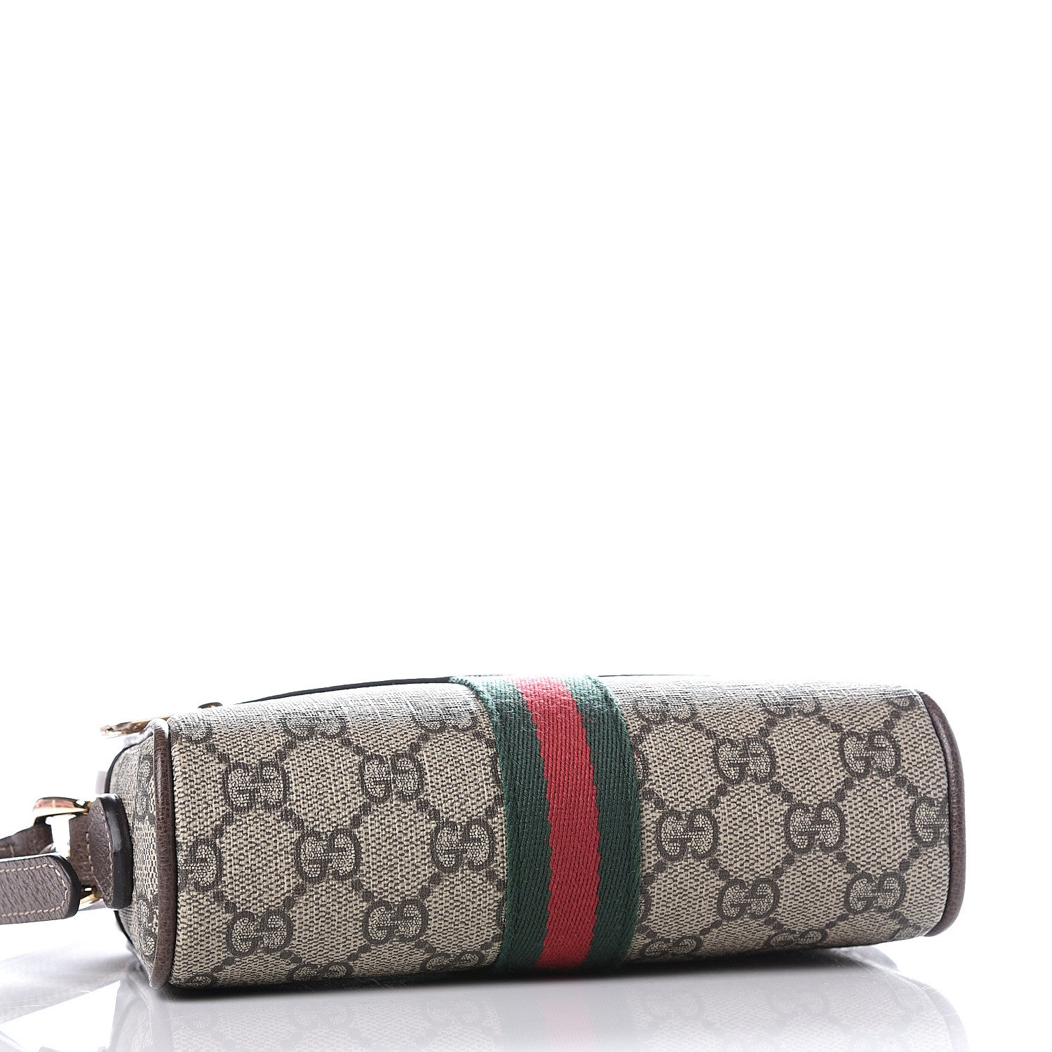 Gucci GG Supreme Monogram Web Mini Ophidia Shoulder Bag Brown 3 of 12