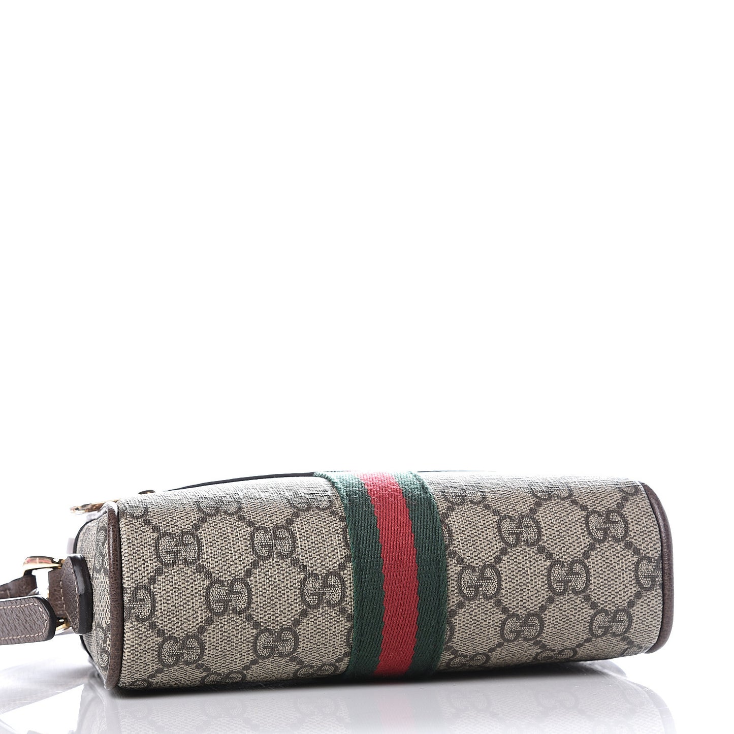 GG Supreme Monogram Web Mini Ophidia Shoulder Bag Brown