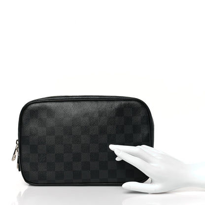 Louis Vuitton Damier Graphite Toilet Pouch GM 2 of 8