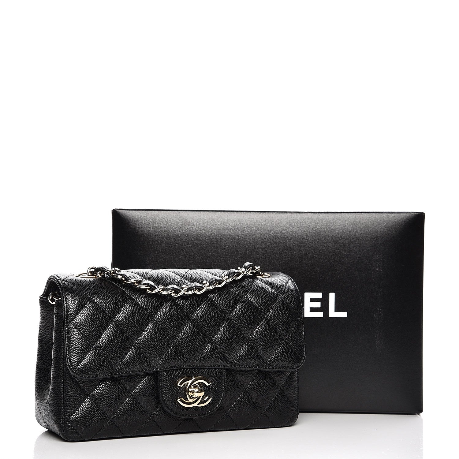 Chanel Caviar Quilted Mini Rectangular Flap Black 8 of 8