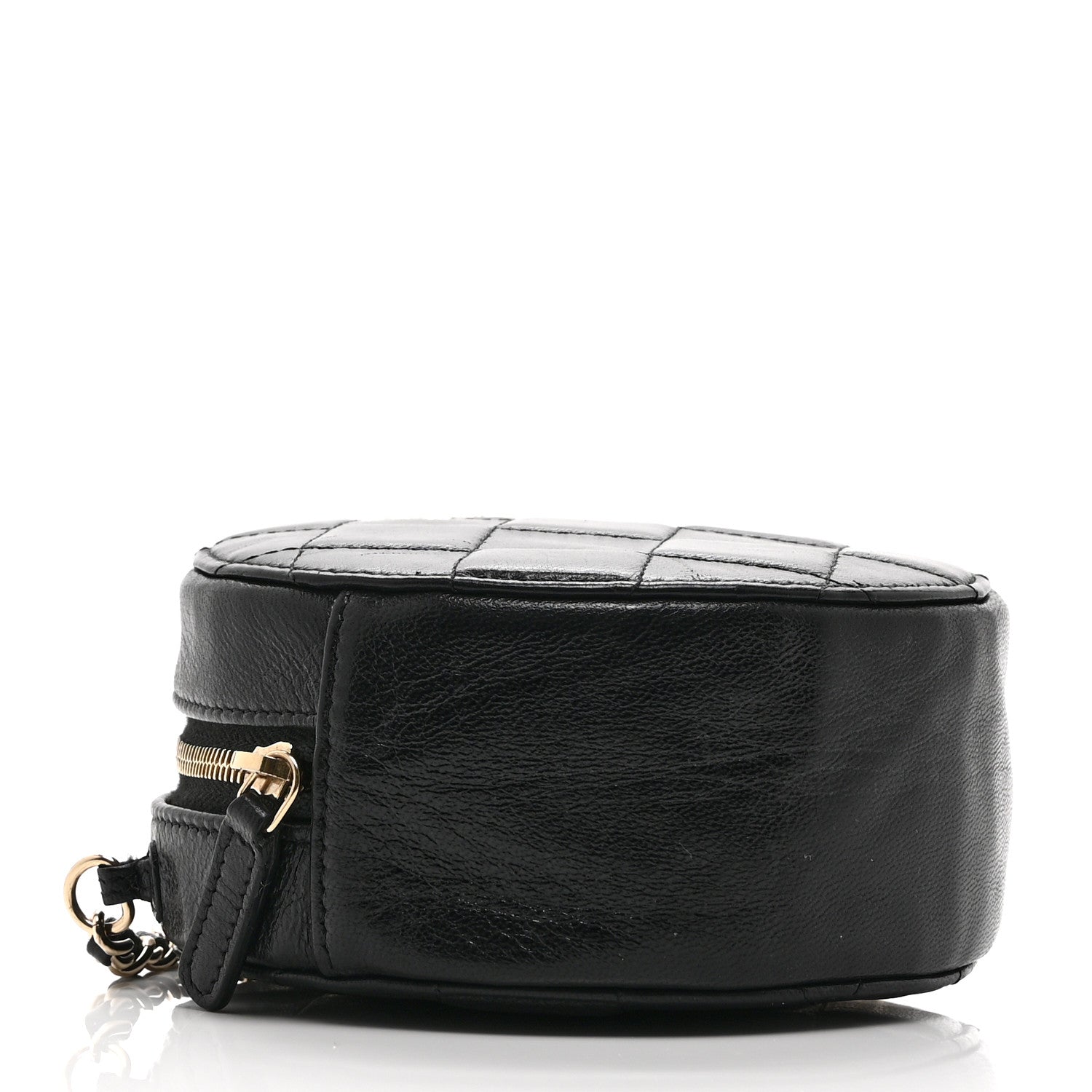 Chanel Calfskin Round Clutch With Chain Black 4 of 10