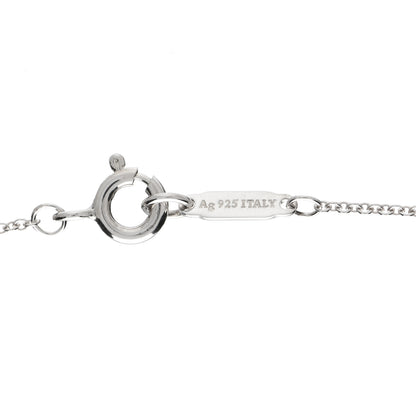 Tiffany Sterling Silver Atlas Open Pendant Necklace 5 of 6