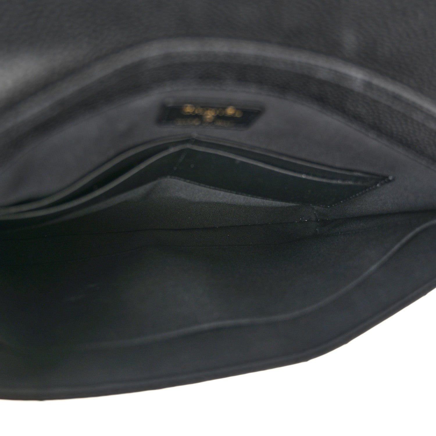 Chanel Grained Calfskin Envelope Clutch With Chain WOC Black 5 of 11