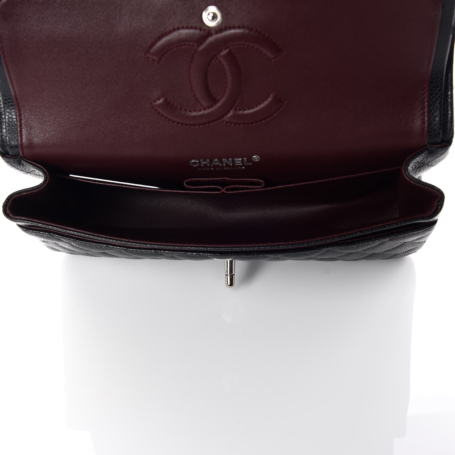 Chanel Caviar Quilted Medium Double Flap Black 7 of 9