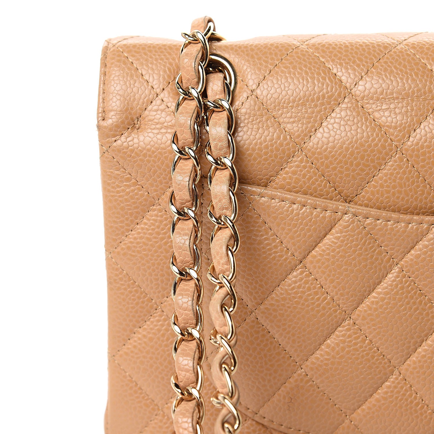 Chanel Caviar Quilted Small Double Flap Beige 16 of 16