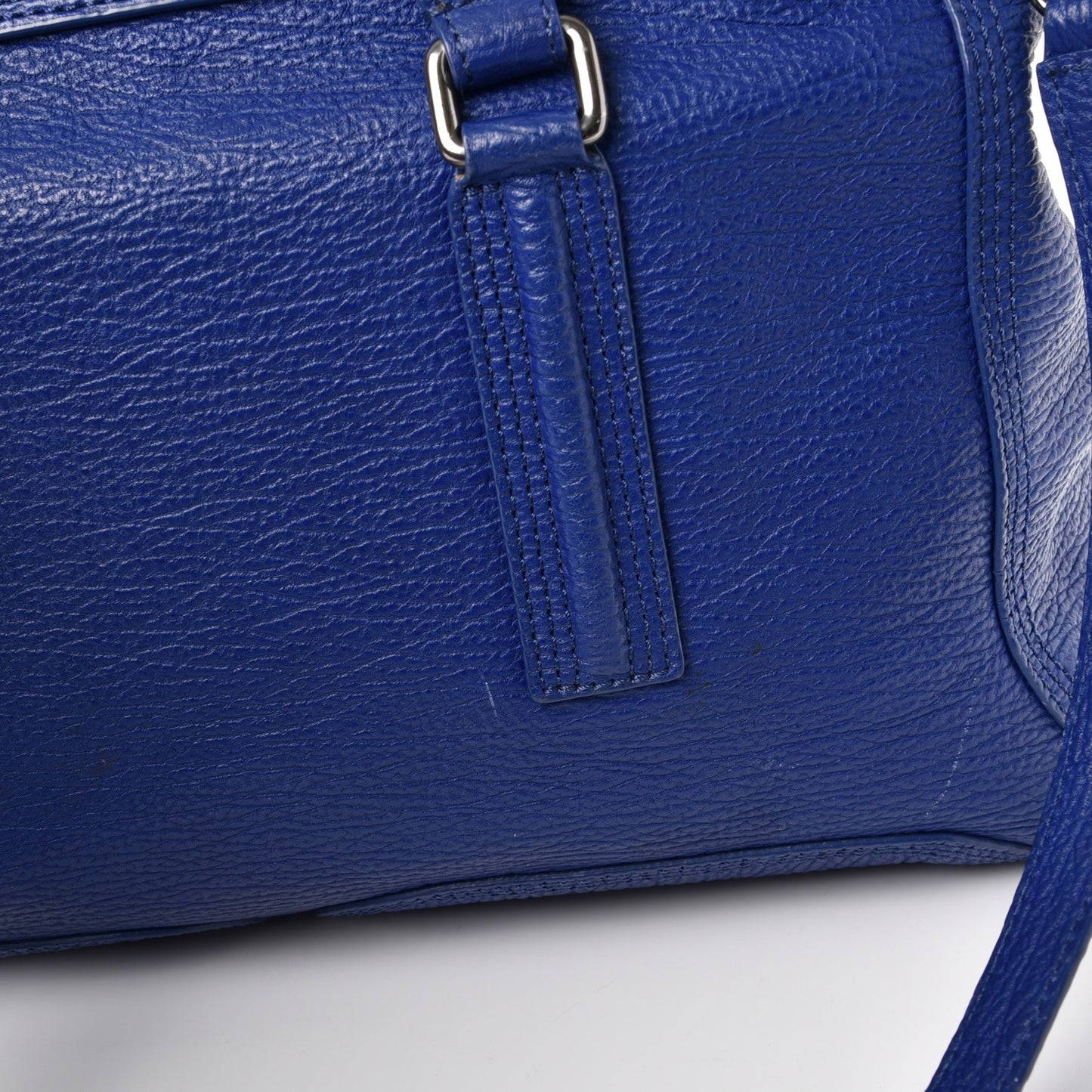 3.1 Textured Calfskin Large Pashli Satchel Cobalt