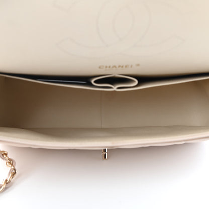 Chanel Caviar Quilted Jumbo Double Flap Beige Clair 5 of 9