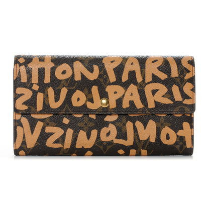 Louis Vuitton Monogram Graffiti Porte-Monnaie Wallet Peach 1 of 6