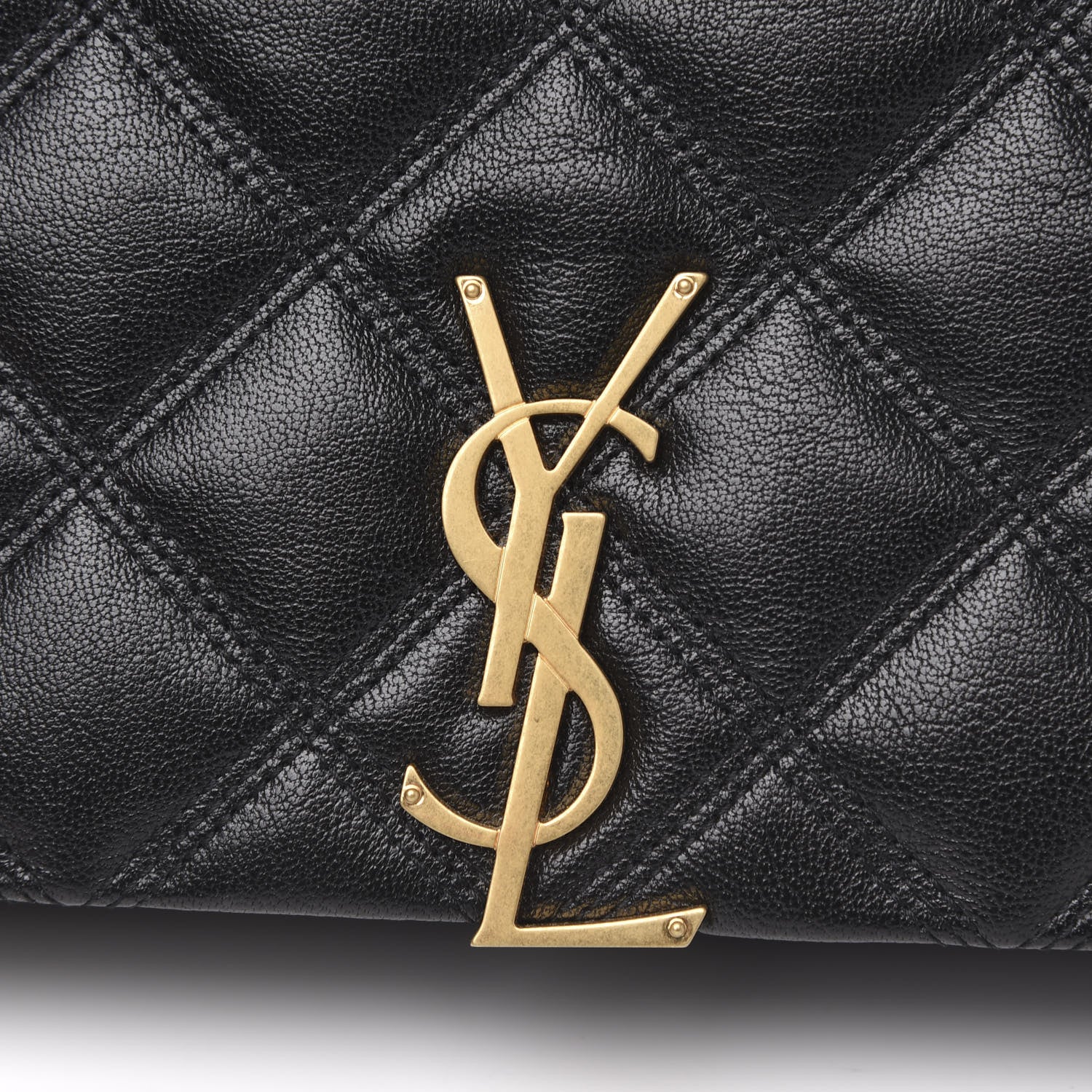 Saint Laurent Lambskin Quilted Mini Becky Chain Bag Black 8 of 10