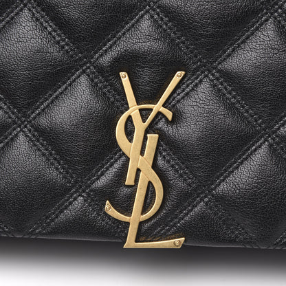 Saint Laurent Lambskin Quilted Mini Becky Chain Bag Black 8 of 10