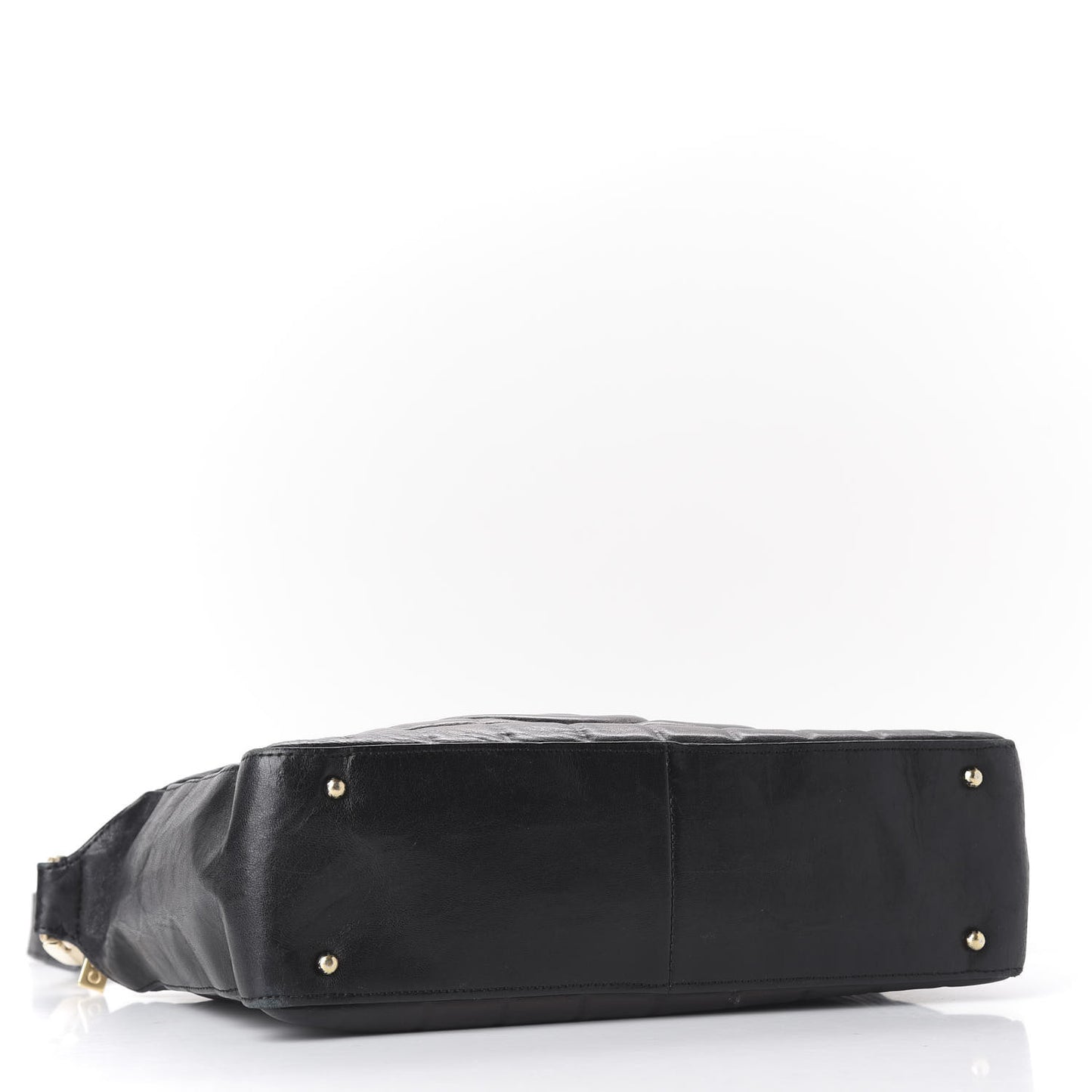 Quilted Medium Chocolate Bar Shoulder Bag Black