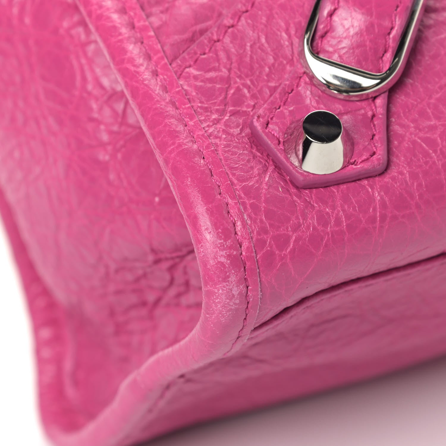 Balenciaga Agneau Classic Silver Hardware S City Rose Magenta 5 of 5