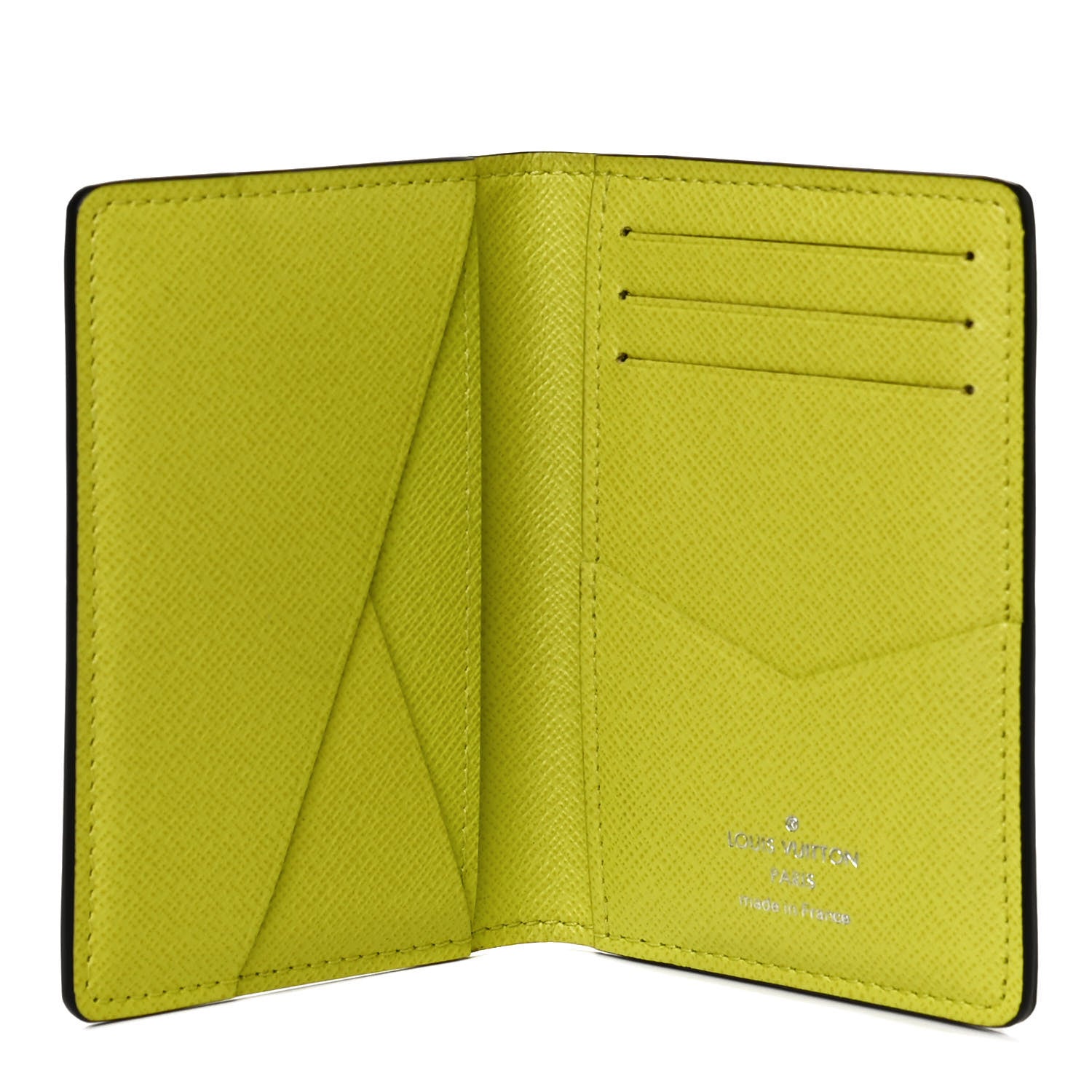 Louis Vuitton Monogram Taiga Pocket Organizer Yellow 5 of 10