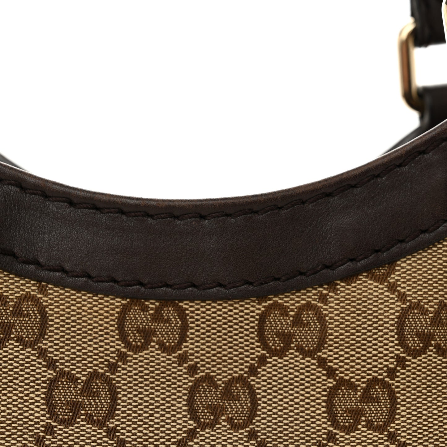 Monogram Medium Sukey Tote Beige Ebony Dark Brown