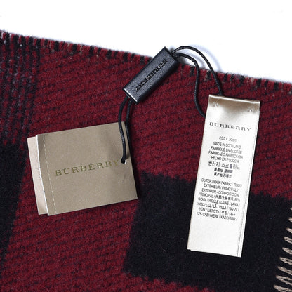 Burberry Wool Cashmere Half Mega Check Blanket Scarf House Check 3 of 4