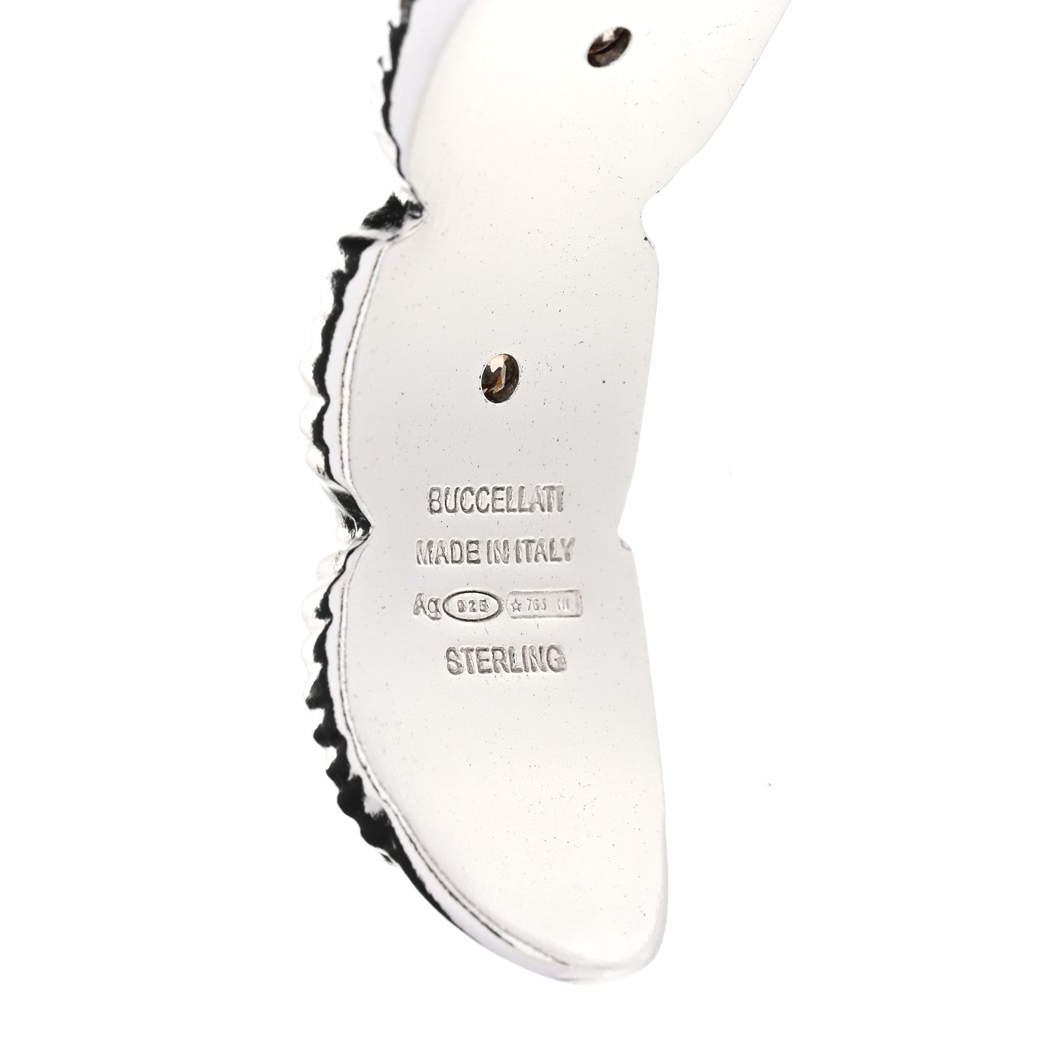 Buccellati Sterling Silver Vermeil Diamond Blossoms Daisy Narrow Cuff Bracelet 3 of 5