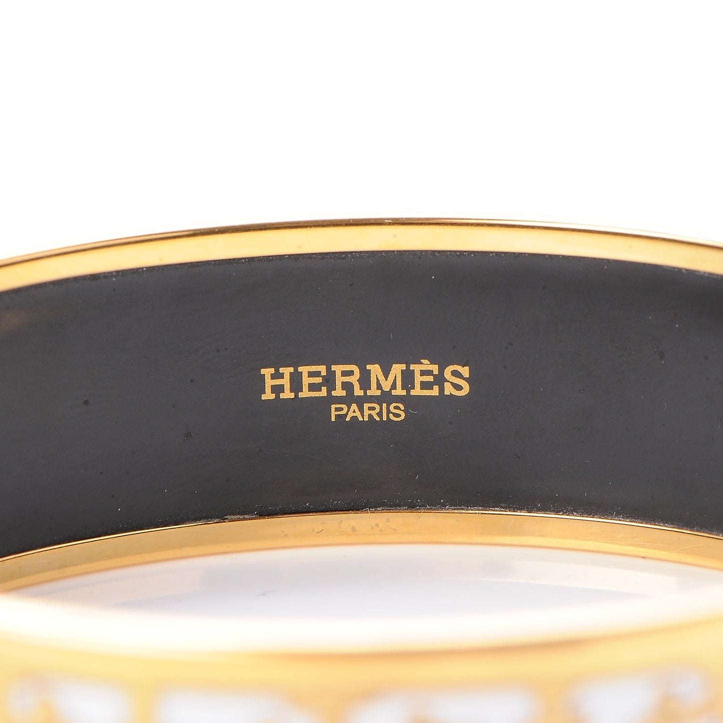 Enamel Printed Wide Balcons du Guadalquivir Bracelet 70 Gold