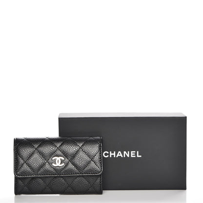 Chanel Caviar Quilted Flap Card Holder Black 9 of 9