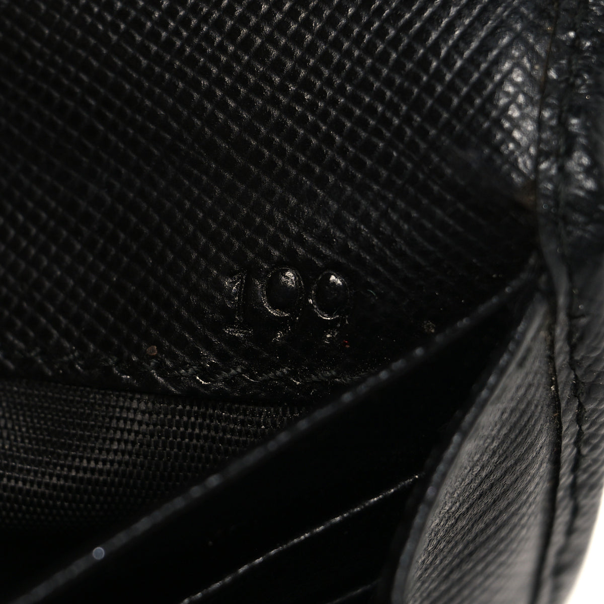 Saffiano Triangle Continental Flap Wallet Black