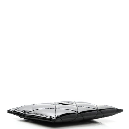 Chanel Patent Calfskin Quilted Card Holder Black 4 of 9