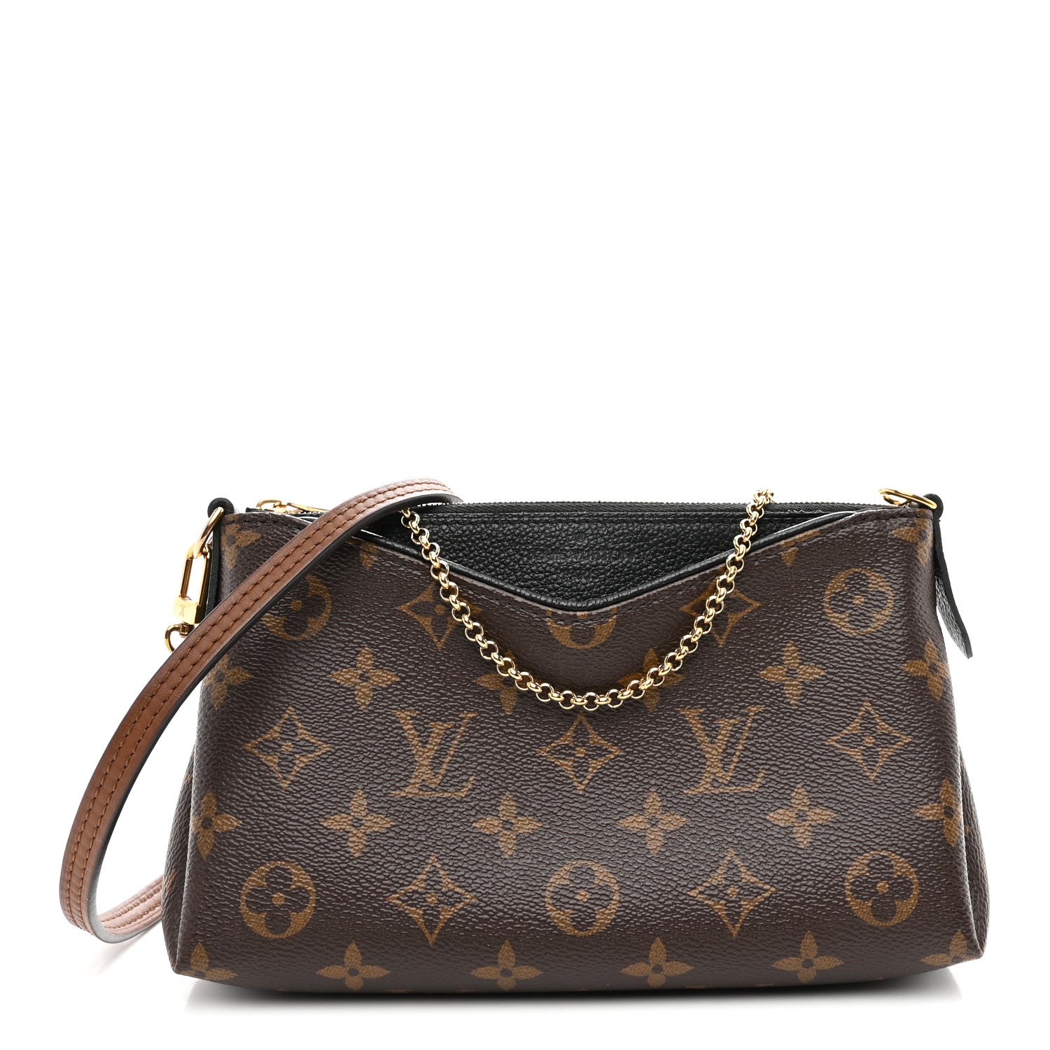 Louis Vuitton Monogram Pallas Clutch Black 1 of 11