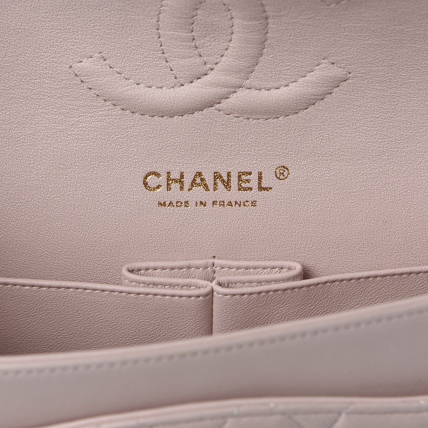 Lambskin Quilted Medium Double Flap Pink