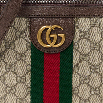 Gucci GG Supreme Monogram Web Small Ophidia Messenger Bag Brown 9 of 15