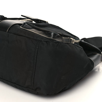 Prada Nylon Saffiano Vela Messenger Bag Black 8 of 10
