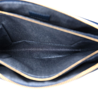 Louis Vuitton Lambskin Embossed Monogram Coussin PM Denim Blue 6 of 11