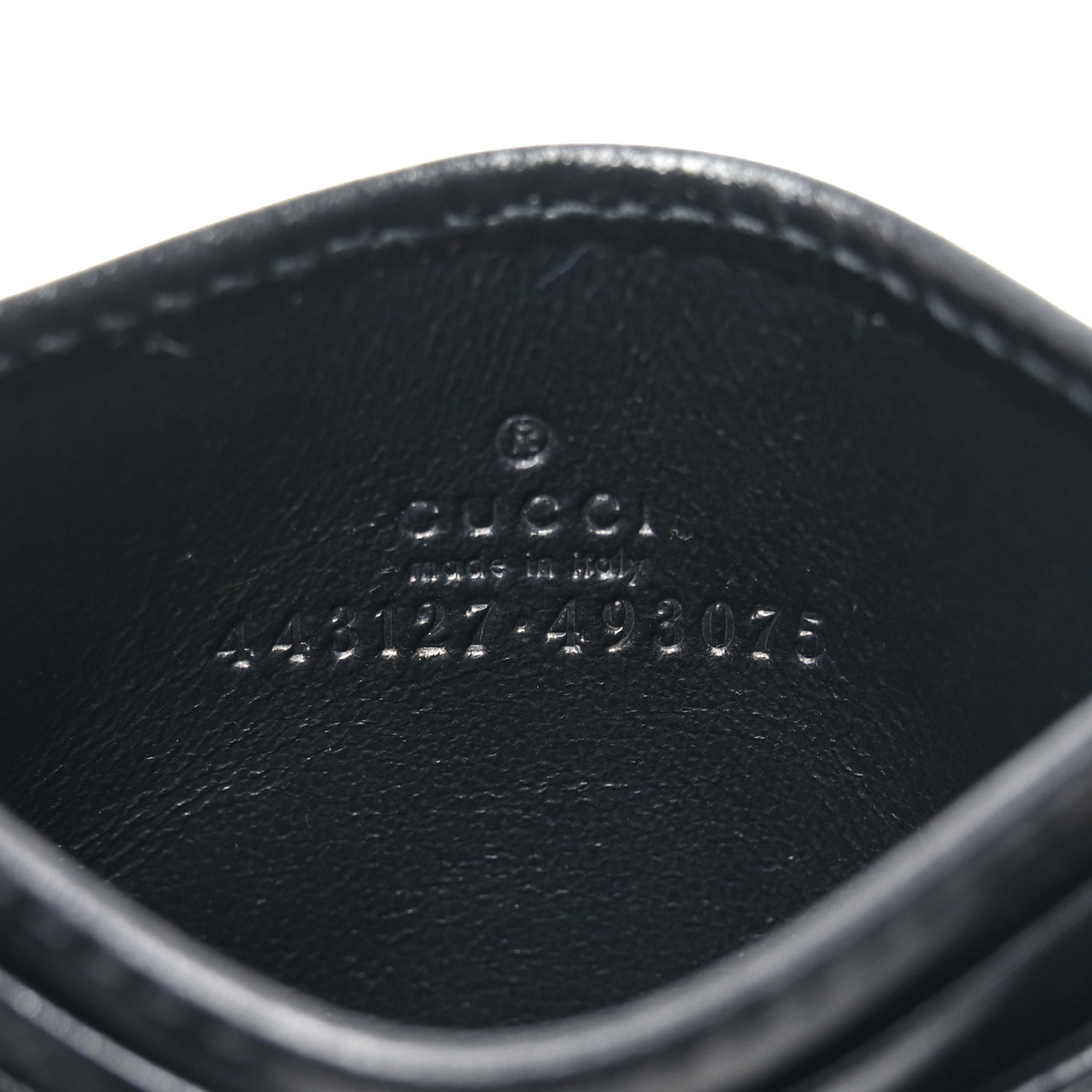 Gucci Calfskin Matelasse GG Marmont Card Holder Black 6 of 7