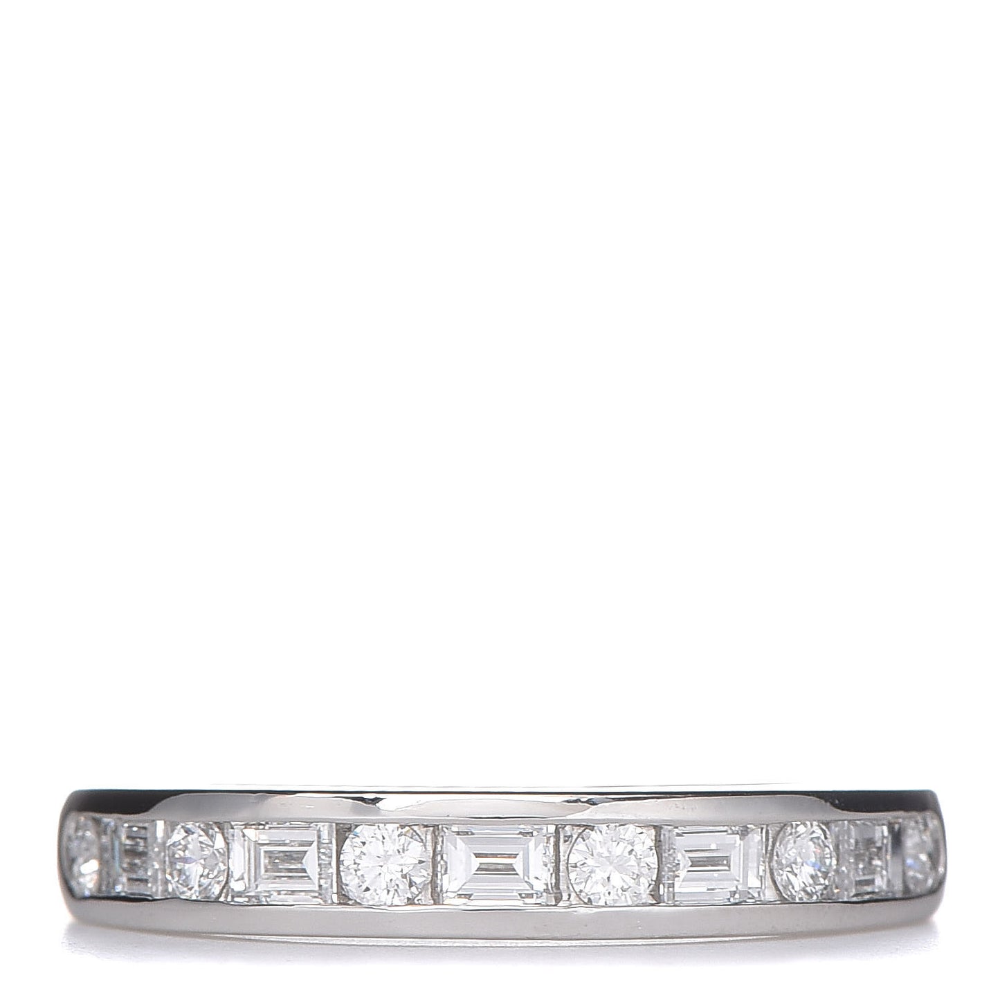 Platinum Diamond 3mm Channel-Set Band Ring 56 7.75